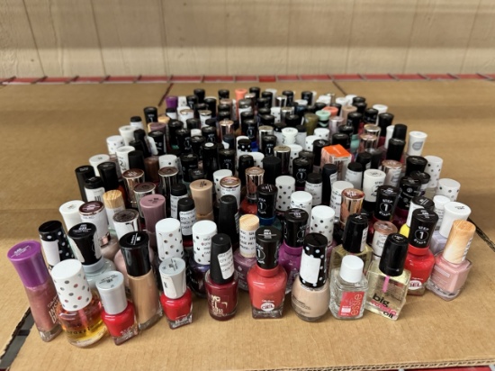 Mixed Lot of Nail Polishes from Various Brands and Colors – New & Unused