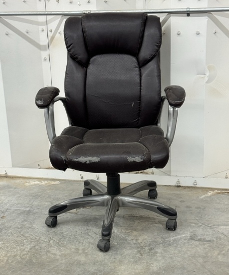 Used Executive Reclining High-Back Office Chair with Extra Padding