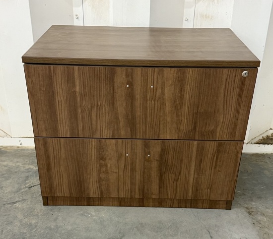 Wood Lateral File Cabinet with 2 Drawers