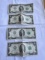 Set of 4 2017-A United States Two Dollar Notes – Green Seal