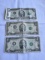 Set of 3 United States Two Dollar Notes – 1995, 2003 & 2013 – Green Seal