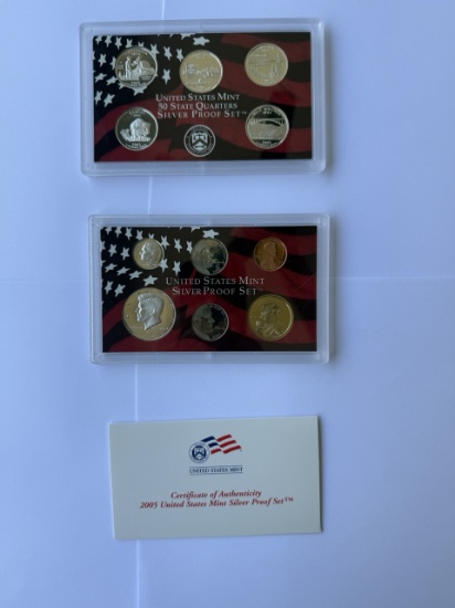 2005 United States Mint Silver Proof Set - Certificated