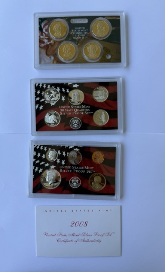 2008 United States Mint Silver Proof Set - Certificated