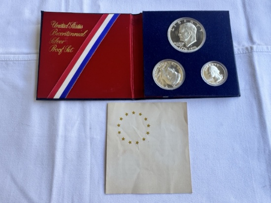 1976 United States Bicentennial Silver Proof Coin Set in Case