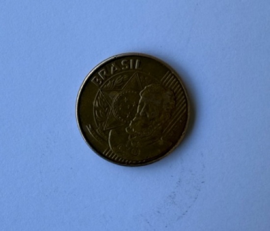 2010 Brazil 25 Centavos Coin