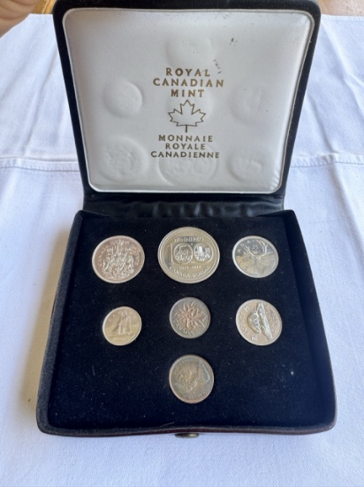 1974 Royal Canadian Mint Coin Set – Complete 7-Coin Collection in Original Case