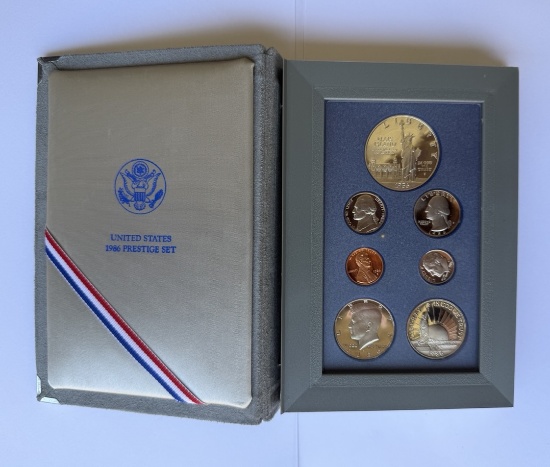 1986 United States Mint Prestige Set in Case