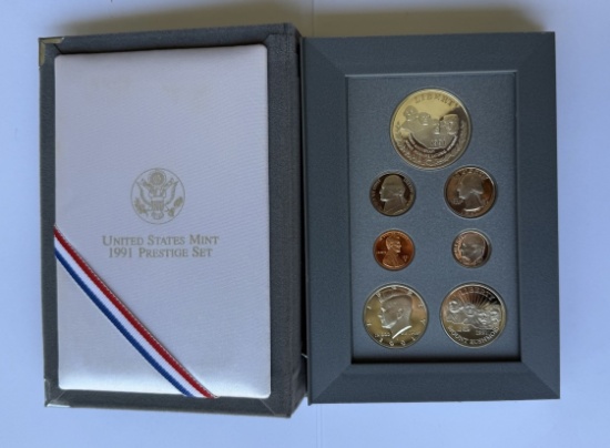 1991 United States Mint Prestige Set in Case
