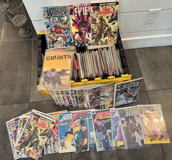 OVER 300 VINTAGE COMICS, UNSORTED FROM ESTATE