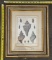 Framed Vintage Illustrations – Decorative Wall Art in Wood Frame