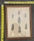 Framed Vintage Illustrations – Decorative Wall Art in Wood Frame 9x12