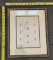 Framed Vintage Illustrations – Decorative Wall Art 12x14.5