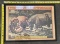 Framed Original 1960 Circus Poster – Forepaugh & Sells Brothers - Vintage Wall Art 20x14.5