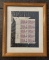 Framed 1968 U.S. Airmail Stamp Display – 21c Jet Design – Vintage Postal Collectible