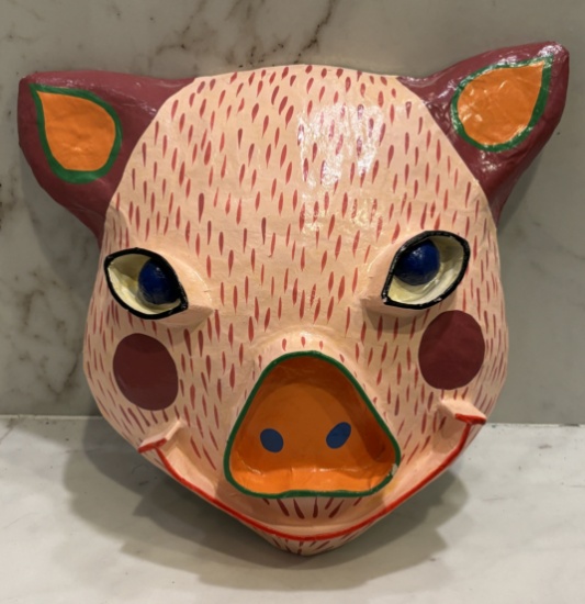 Handcrafted Decorative Pig Head