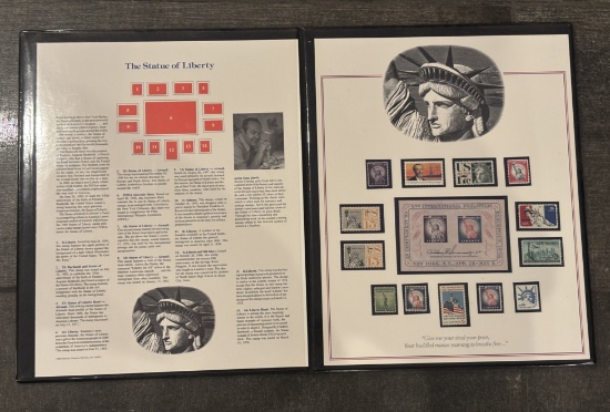 1985 Statue of Liberty Collector’s Stamps Folio – U.S. Commemorative Stamps