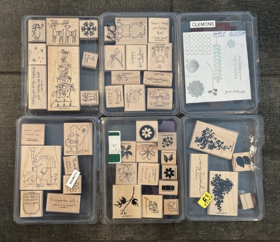 Wooden Stamp Set with Assorted Shapes – Collectible Craft Stamp
