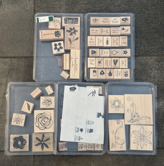 Wooden Stamp Set with Assorted Shapes – Collectible Craft Stamp
