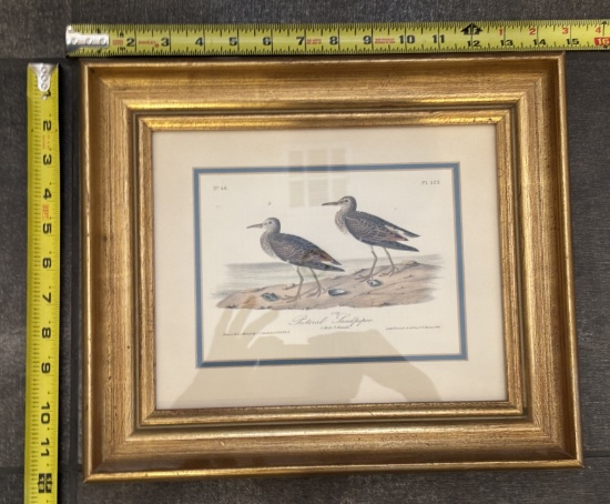 Bird Art Print in Wood Frame – Wall Decor 14.5x12