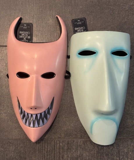 Disguise Lock & Shock Adult Masks – The Nightmare Before Christmas Collectible Costume Accessories