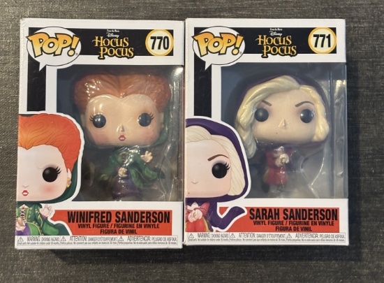 Funko Pop! Hocus Pocus #770 Winifred & #771 Sarah – Vinyl Figures in Box – Collectible Set