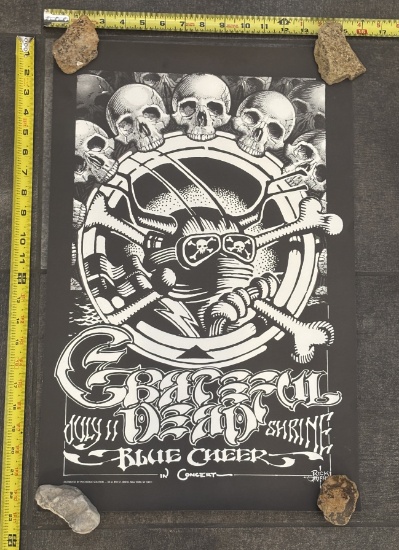 Rick Griffin - Grateful Dead and Blue Cheer Concert Poster - Collectible