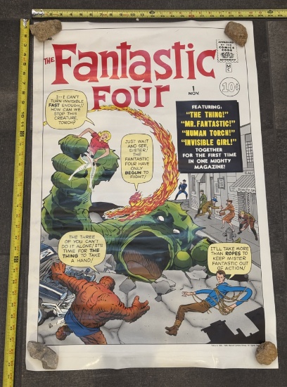 The Fantastic Four Poster – Marvel Superhero Wall Art Collectible 22x33