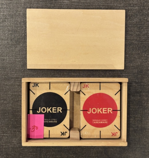 Donald Corey Plywood Playing Cards – Modern Design Game Deck
