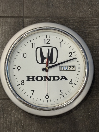 Honda Wall Clock with Date Display