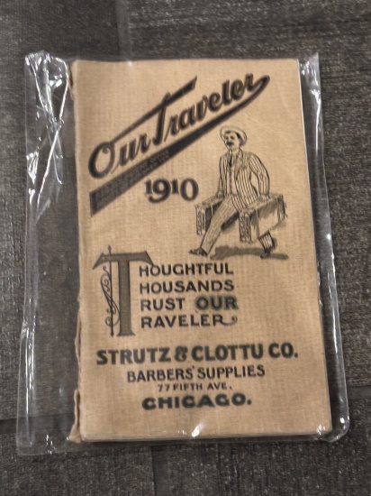 Our Traveler – 1910 Barber Supply Manual by Strutz & Clottu Co., Chicago