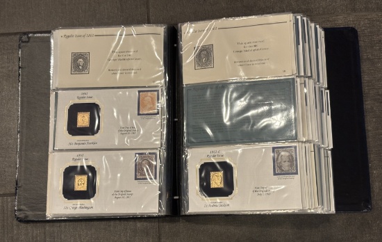 Golden Replicas of U.S. Classic Stamps – Proof Replicas on 22kt Gold Foil