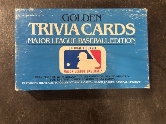 MLB Golden Trivia Card Set – Major League Baseball Collector’s Edition
