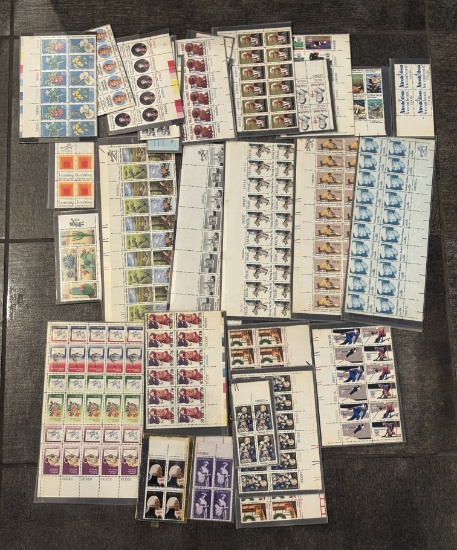 Lot of Full Stamp Sheets – Unused Commemorative and Collectible Stamps