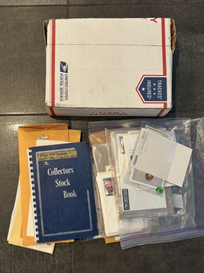 Lot of Assorted Postage Stamps and other Collectible Items