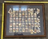 Framed Vintage Cigarette Card Set – Collectible Display