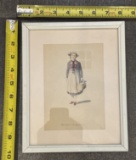 Vintage Art Print in Wood Frame – Wall Decor 8x10