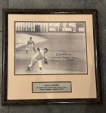Don Larsen Signed & Framed Photo with Plaque – 1956 World Series Perfect Game – Yankees Collectible