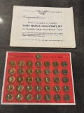 Complete Solid Bronze Collector’s Set of Franklin Mint Presidential Coins