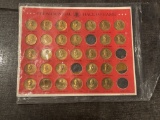 Solid Bronze Collector’s Set of Franklin Mint Presidential Coins – Incomplete Set