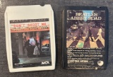 Set of 2 Eight Track Cartridges – The Beatles 'Abbey Road' & Elton John 'Don't Shoot Me