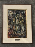 Framed Artistic Painting – Collectible Home Wall Art – Decorative Interior Piece 13.5x17