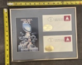 Framed Super Bowl XVI 1982 Display –Pontiac Silverdome Special Postal Station Covers–NFL Collectible