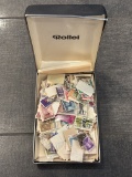 Lot of Assorted Postage Stamps – Collectible in Case