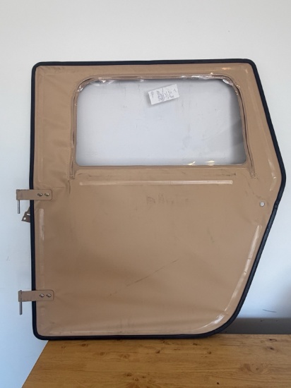 HMMWV Driver Side Rear Soft Door 12340245-4 No Handle, Very Clean