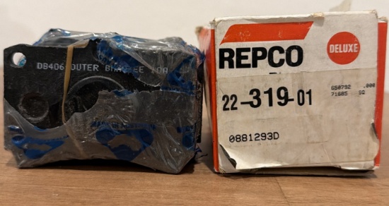 Repco 088-1293D Deluxe Disc Brake Pad Kit NOS For Mazda 323