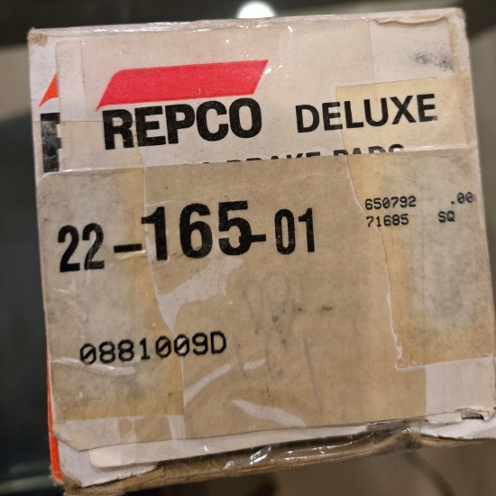 Repco deluxe 22-165-01 (0881009D) Disc brake pads