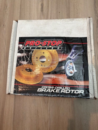 Pro Stop drilled - cross drilled Brake Rotor JBR155R
