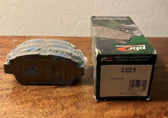 New PBR D822 4 Pcs Deluxe Ceramic Disc Brake Pads Set