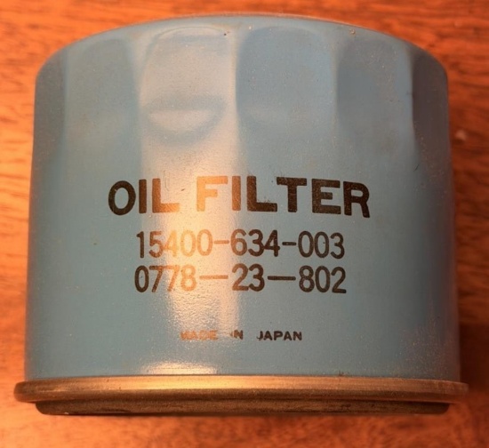 Engine Oil Filter Beck/Arnley 0778-23-802 15400-634-003