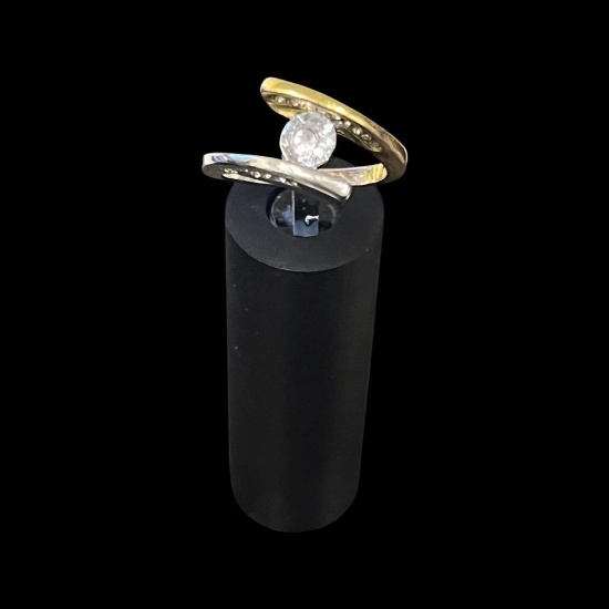 James Allen 1.07ct Platinum 14k Diamond Twist Engagement Ring